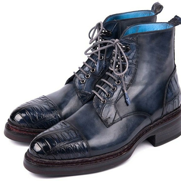 Paul Parkman Genuine Crocodile & Calfskin Captoe B